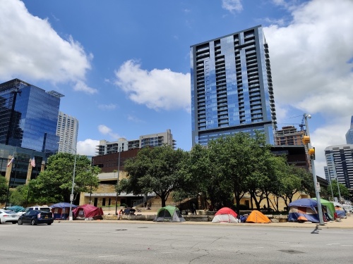 The request to table talks regarding designated campsites came one week after city staff detailed two properties that could be used for such an initiative. (Ben Thompson/Community Impact Newspaper)