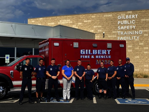 Gilbert Ambulance Transportation Division members, ambulance