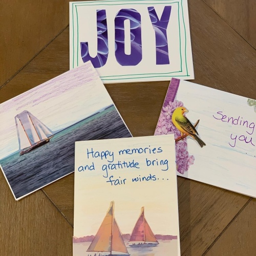 Wise Owls Initiative collects and delivers handmade greeting cards to seniors at several long-term care facilities. (Courtesy Wise Owls Initiative)