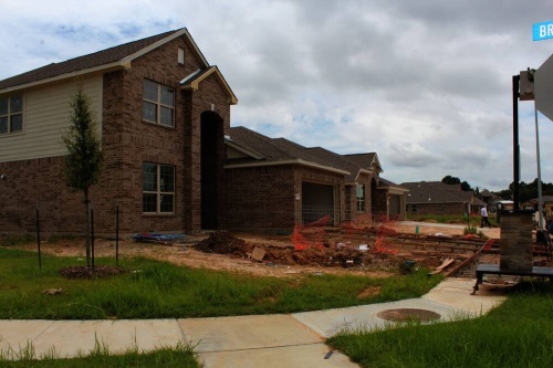 The city of Tomball is seeing an uptick in residential construction with hundreds of acres of land cleared for new communities. Alexander Estates is one of the communities under construction. (Anna Lotz/Community Impact Newspaper)