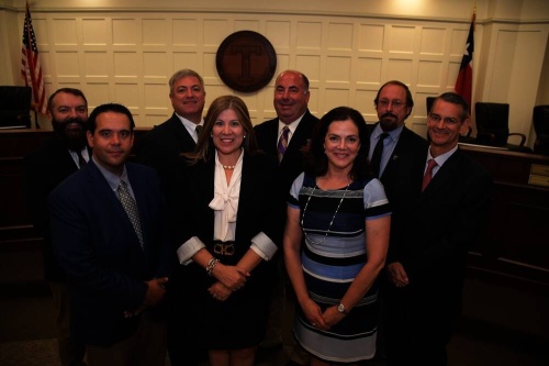 The Tomball ISD board of trustees was named the Region 4 School Board of the Year for the 2020-21 school year by the Texas Association of School Administrators School Board Awards Program. (Courtesy Tomball ISD)