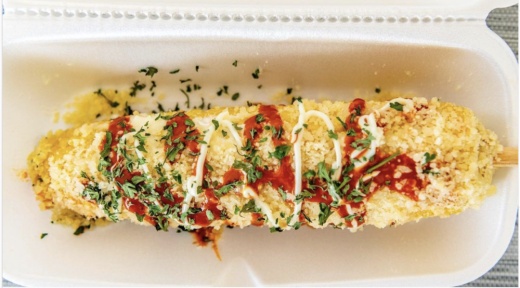 Frescas offers authentic Mexican drinks and snacks like elote, a street-style corn on the cob. (Courtesy Frescas)