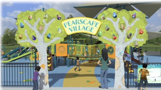 Some of the features the all-inclusive playground will include are a wheelchair swing, a sensory tunnel, a gallery walk with 3D images of the playground design and it can even be used for physical therapy, said Nikki Kamkar, board member at Forever Parks Foundation. (Courtesy of Forever Parks Foundation)