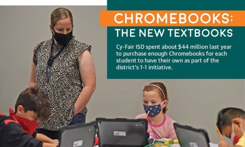 All students in Cy-Fair ISD have access to their own Chromebook. (Courtesy Cy-Fair ISD)