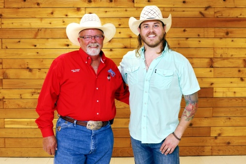 Fort Bend County Fair President Brian Graeber (left) is pictured with performer Jon Stork, who is scheduled to play at the fair on Sept. 25. (Courtesy Fort Bend County Fair & Rodeo)
