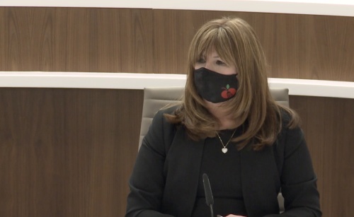Superintendent Stephanie Elizalde announced the district would require masks in its schools at a special meeting Aug. 9. (Maggie Quinlan/Community Impact Newspaper)