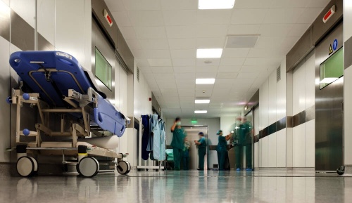 Photo of a hospital corridor
