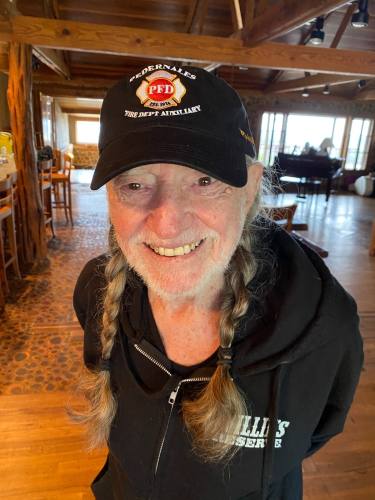 Legendary country music singer and Spicewood resident Willie Nelson showed his support for The Pedernales Fire Department Auxillary. (Courtesy Pedernales Fire Department Auxiliary)