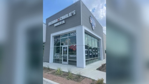 The new Bazooka Charlie's Barber Co. location in Keller opened in early August. (Courtesy Bazooka Charlie's Barber Co.)