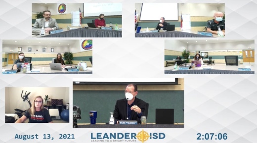 Leander school board members approved up to $6 million to fund its expanded virtual learning program that will begin Aug. 19. (Screenshot courtesy Leander ISD)