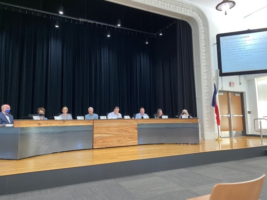 Georgetown ISD board members met Aug. 16 and decided not to mandate mask-wearing. (Trent Thompson/Community Impact Newspaper)