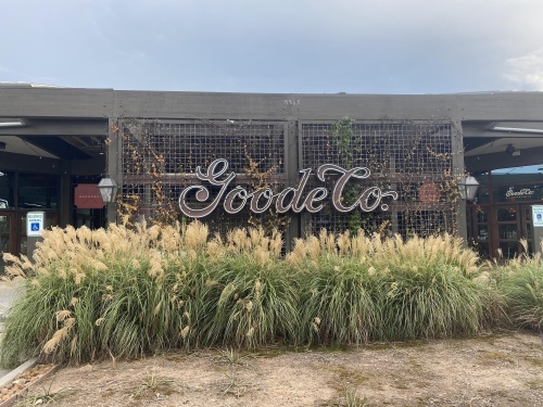Goode Company Barbeque is located next to Good Company Cantina. (Ally Bolender/Community Impact Newspaper)