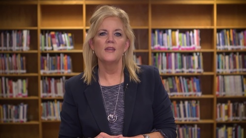 Superintendent Jeannie Stone made the announcement via an Aug. 16 video message. (Courtesy Youtube/Community Impact Newspaper)