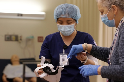 Lone Star College first- and second-year nursing students have been recruited by local hospitals to address the demand for health care due to the COVID-19 surge. (Courtesy Lone Star College)