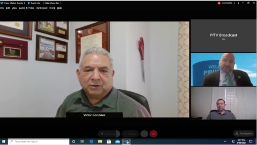 Pflugerville officials called a special meeting to discuss mask policy Aug. 18. (Screenshot courtesy city of Pflugerville)