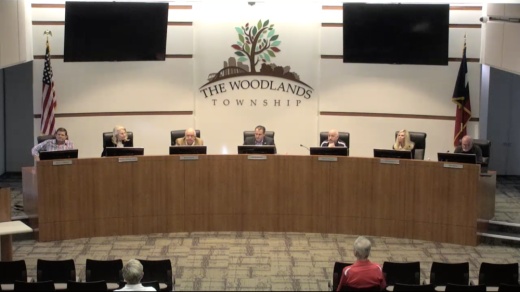 The Woodlands Board of Directors accepted a date for an incorporation forum during an Aug. 19 meeting. (Screenshot via The Woodlands live stream)