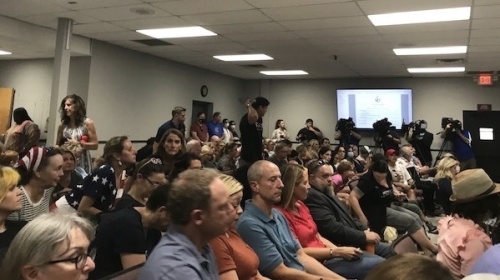A number of residents and parents were in attendance during a special-called meeting of the Williamson County Schools Board of Education. (Wendy Sturges/Community Impact Newspaper)