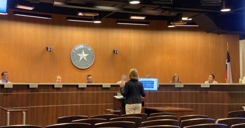 Susan Morgan, Round Rock chief financial officer, gave a presentation of the proposed budget to the Round Rock City Council at its packet briefing Aug. 24. (Brooke Sjoberg/Community Impact Newspaper)