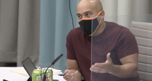 Kevin Foster, Austin ISD trustee, suggested at an Aug. 26 meeting that the district consider requiring COVID-19 vaccinations for certain extracurriculars. (Maggie Quinlan/Community Impact Newspaper)