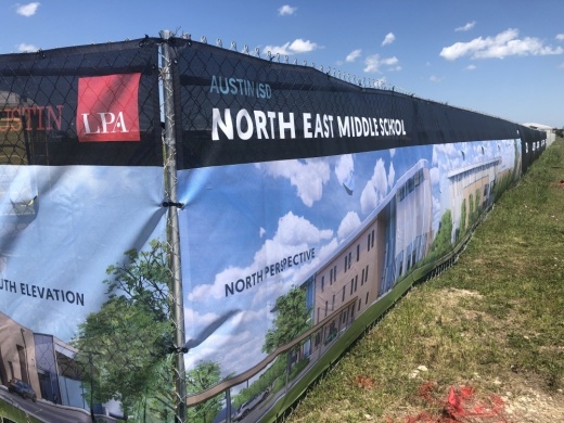 A deal with the City has allowed AISD to move forward with construction on its Northeast middle school. (Community Impact Newspaper)