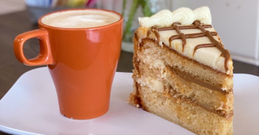 Photo of Coffee and cake from Rustika Cafe & Bakery