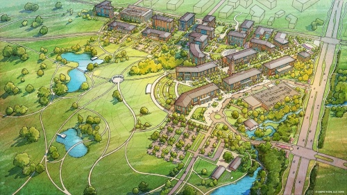 This is a 50-year master plan for the UNT at Frisco campus. (Courtesy University of North Texas)