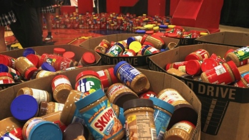 Thousands of pounds of peanut butter have been donated as part of the annual drive. (Courtesy North Texas Food Bank)