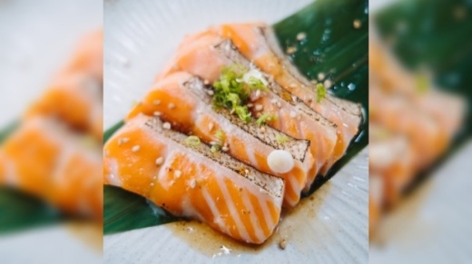 Kyodai Handroll & Sushi Bar features fatty salmon sashimi. (Courtesy Kyodai Handroll & Sushi Bar)