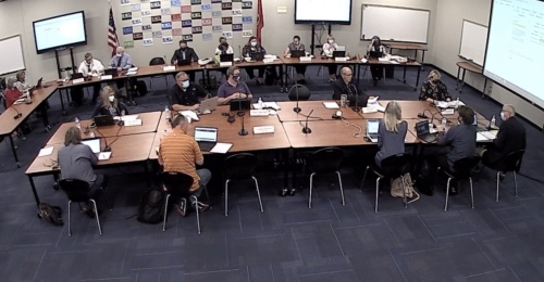 The Williamson County Schools Board of Education met for a work session Sept. 16. (Screenshot via www.wcs.edu)