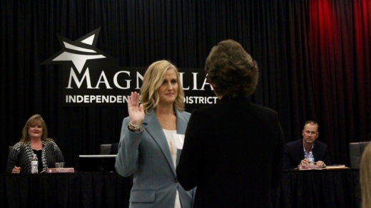 Dacia Owens was appointed to the Magnolia ISD board of trustees position No. 1 at the board's meeting Sept. 20. (Chandler France/Community Impact Newspaper)