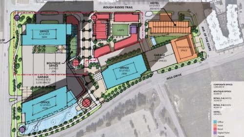 On Sept. 21, Frisco City Council approved a more than $19 million land sale to Alterra Capital Management. Alterra acquired Pennant Park, 14.6 acres of land just south of Dr Pepper Ballpark, and is required to redevelop the area. (Courtesy city of Frisco)