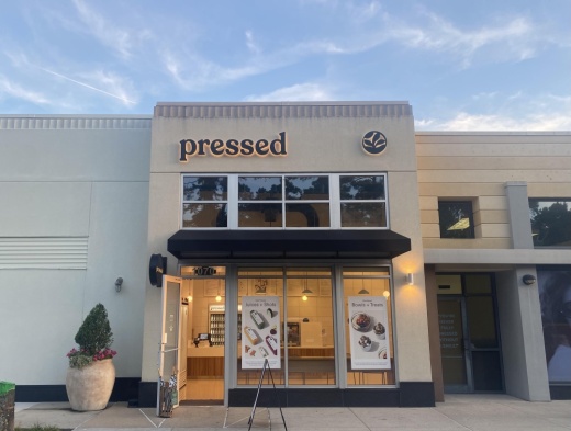 Pressed and Peloton opened in Market Street in September. (Ally Bolender/Community Impact Newspaper)