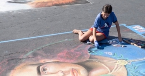 The city of Round Rock's Chalk Walk Arts Festival is returning for its second year at Dell Diamond, Oct. 1-2. (Courtesy City of Round Rock)