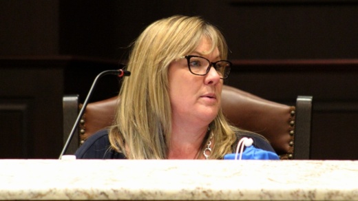 Councilmember Holly Gray-Moore, who chaired the Roanoke Home Rule Charter Review Commission, presented the group's recommendations to council. (Sandra Sadek/Community Impact Newspaper)