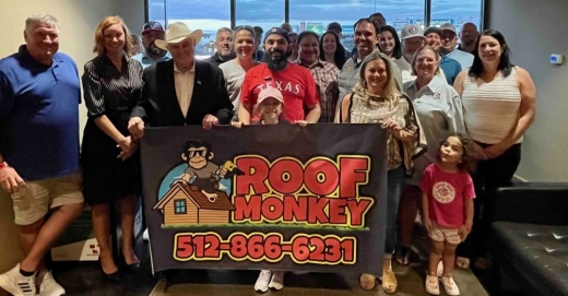 Veteran-owned Roof Monkeys set up shop at 1000 Heritage Center Circle, Round Rock, on Sept. 13. (Courtesy Roof Monkey)