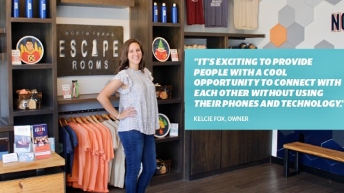 Kelcie Fox opened North Texas Escape Rooms’ McKinney location in 2015 and the Plano location in 2019. (William C. Wadsack/Community Impact Newspaper)