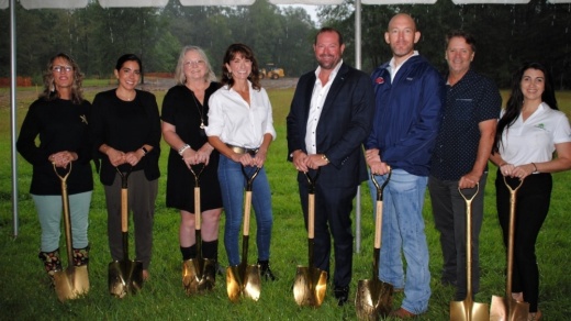 Members of The Signorelli Co. and Angel Reach broke ground at Angel Reach Village on Oct. 1. (Courtesy The Signorelli Co.)