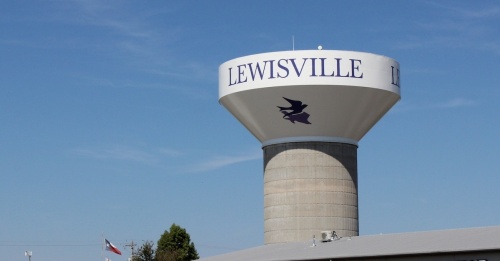 water tower in Lewisville