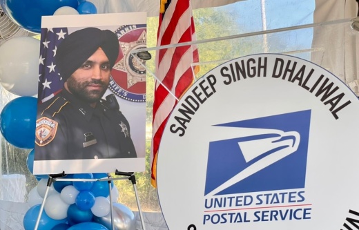 The Deputy Sandeep Singh Dhaliwal Post Office is located at 315 Addicks Howell Road, Houston. (Courtesy Harris County Sheriff's Office)