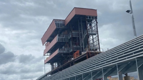 The opening of Hutto Memorial Stadium has been rescheduled following rain-related delays in construction. (Courtesy Hutto ISD)