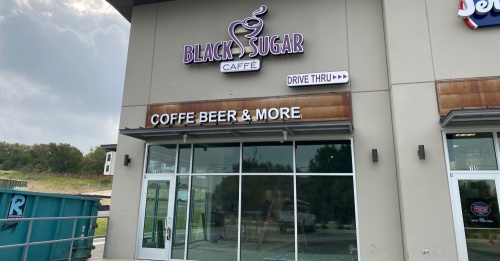 Black Sugar Caffe is expecting a soft opening Oct. 14. (Brooke Sjoberg/Community Impact Newspaper)