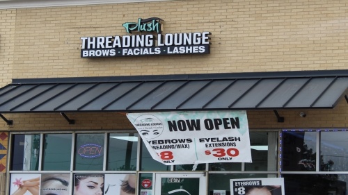 Plush Threading Lounge storefront