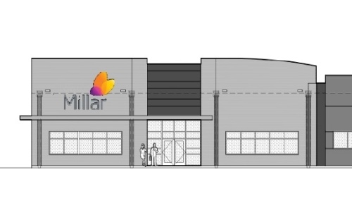 Rendering of the new Millar facility that is expected to open in Pearland in 2022. (Rendering courtesy Pearland Economic Development Corporation)
