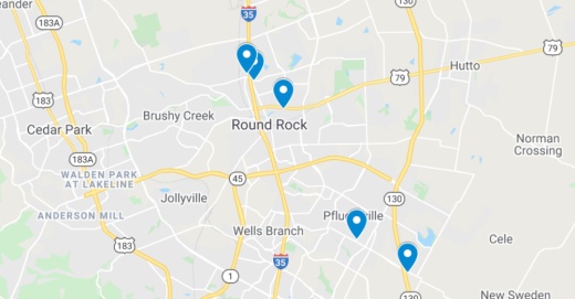 The following commercial projects have been filed through the Texas Department of Licensing and Regulation. (Screenshot courtesy Google Maps)