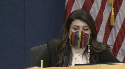 City Council voted to approve the first reading of a rezoning request, with Council Member Vanessa Fuentes adding directions. (Maggie Quinlan/Community Impact)