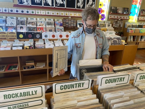 
Josh LaRue said he grew up listening to music and loves to help people find new favorites. 
(Photos by Darcy Sprague/Community Impact Newspaper)