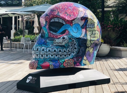 A Dia de los Muertos art display can be seen at Market Street this month. (Courtesy Market Street)