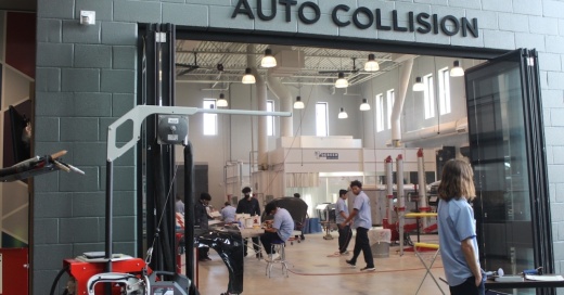 kids in auto shop class