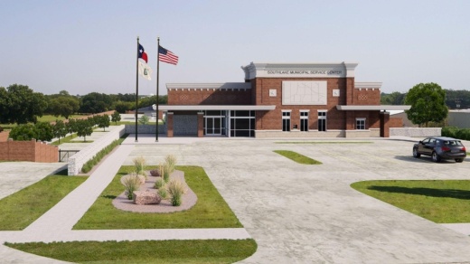 Rendering of a building