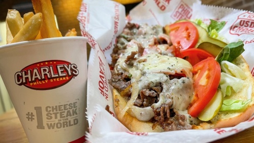 The restaurant specializes in made-fresh Philly cheesesteaks, loaded gourmet fries and all-natural lemonades. (Courtesy Charleys Philly Steaks)